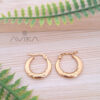Anti Tarnish rose gold Hoops