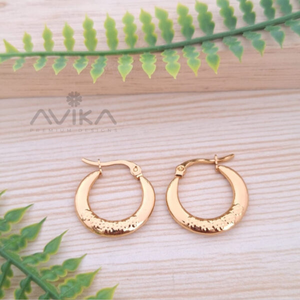 Anti Tarnish rose gold Hoops
