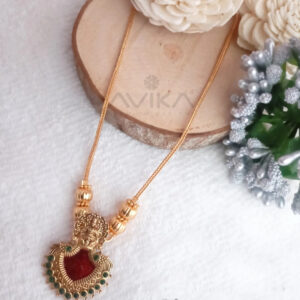 Kerala Style Palakka Pendant in rose gold