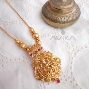 Lakshmi rose gold necklace pendant