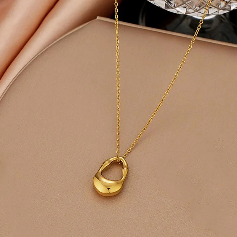 Gold-Plated-Anti-Tarnish-Stainless-Steel-Contemporary-Pendant