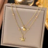 Anti-Tarnish-Stainless-Steel-Star-Necklace