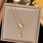 Anti-Tarnish-Stainless-Steel-Star-Necklace