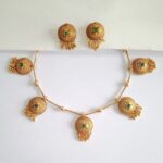 Non-Idol-Antique-Charms-Matte-Finish-Necklace-with-Earrings