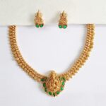 Temple-Jewellery-Goddess-Laxmi-Necklace-with-Earrings