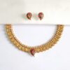 Traditional-Mango-Lekshmi-Coin-Necklace-with-Earrings