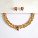 Traditional-Mango-Lekshmi-Coin-Necklace-with-Earrings