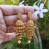 Kundan Pearl Jhumka Earrings