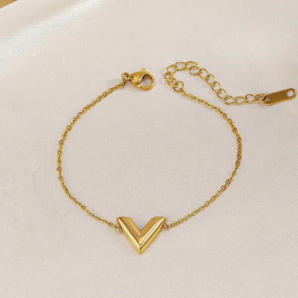 Gold-Plated-Stainless-Steel-Anti-Tarnish-V-Shaped-Bracelet