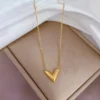 Gold-Plated-Stainless-Steel-Anti-Tarnish-V-Shaped-Pendant