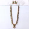 Green-Mango-Kerala-Style-Long-Palakka-Haram-with-Earrings