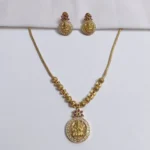 Lakshmi Motif Pendant Necklace Set | Imitation Jewellery Kerala