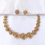 Premium-AD-Stones-Floral-Necklace-with-Matching-Earrings