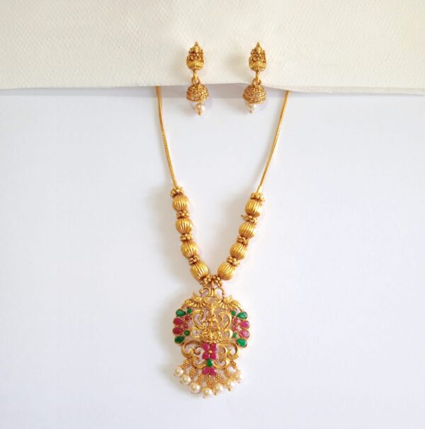 Lakshmi Peacock Necklace Set