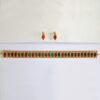 Red Green Stone Choker Necklace Set
