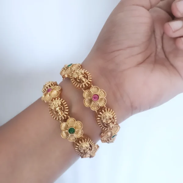 Lakshmi Temple Design Bangles