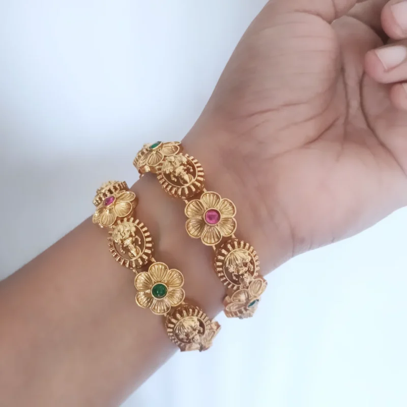 Lakshmi Temple Design Bangles