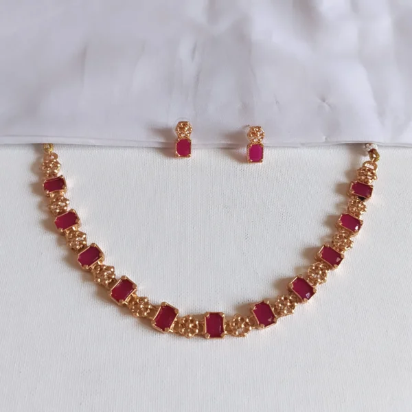 Antique-Finish-Sufi-Stones-Floral-Necklace-Set