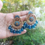 Neelam Feroza Chandbali Earrings
