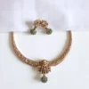 Traditional-Temple-Jewellery-Gold-Plated-Swarna-Green-Lakshmi-Necklace-Set