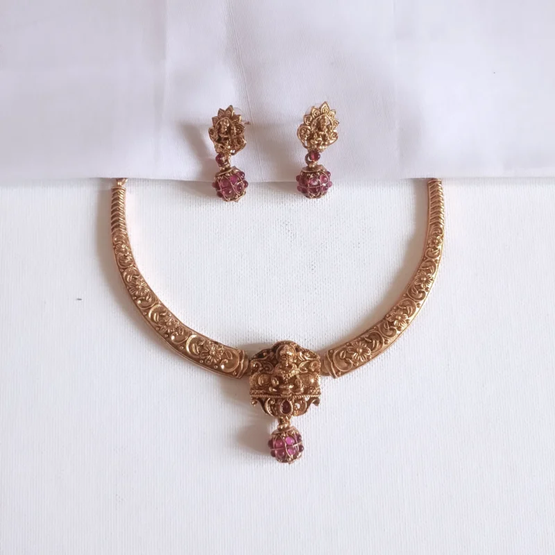 Swarna Lakshmi Temple Necklace Set