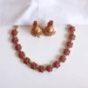 Ruby Floral Choker Set