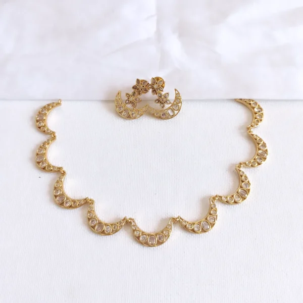 Gold-Plated-AD-Stone-Studded-Chandrakala-Choker