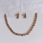 Multicolour Leaf Necklace Set