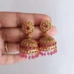 Antique Dome Shaped Jhumka Earrings
