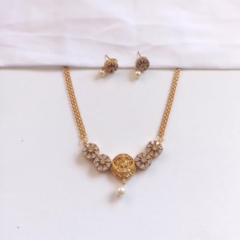 Lakshmi Coin Choker Necklace Set