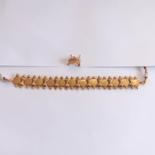 Traditional Coin Choker Necklace Set