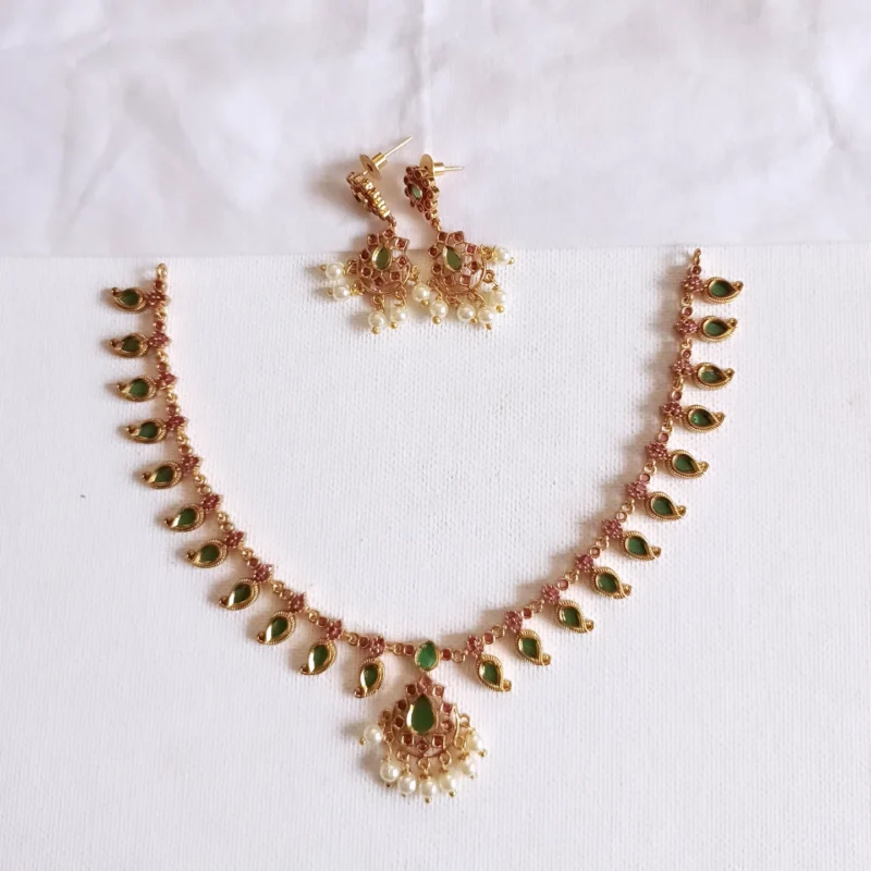 Kerala Palakka Mango Necklace Set
