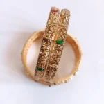 Lakshmi Ruby Emerald Kada Bangles