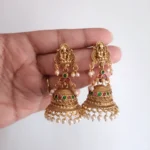Lakshmi Temple Jhumka Earrings
