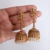 Traditional-South-Indian-Lakshmi-Devi-Temple-Long-Jhumkas-kerala
