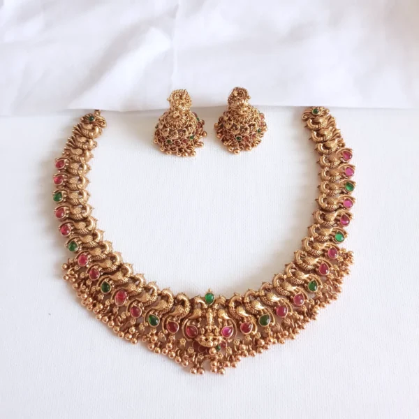 Lakshmi Peacock Bridal Choker Set
