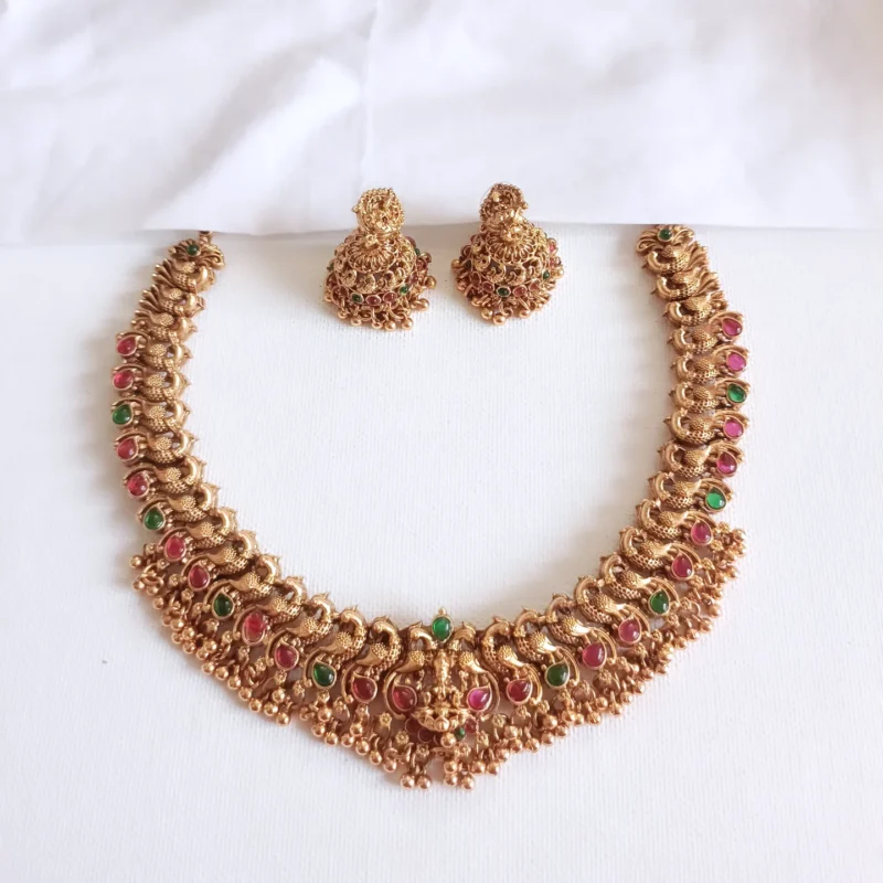 Lakshmi Peacock Bridal Choker Set
