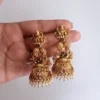 Lakshmi Kundan Pearl Jhumka Earrings