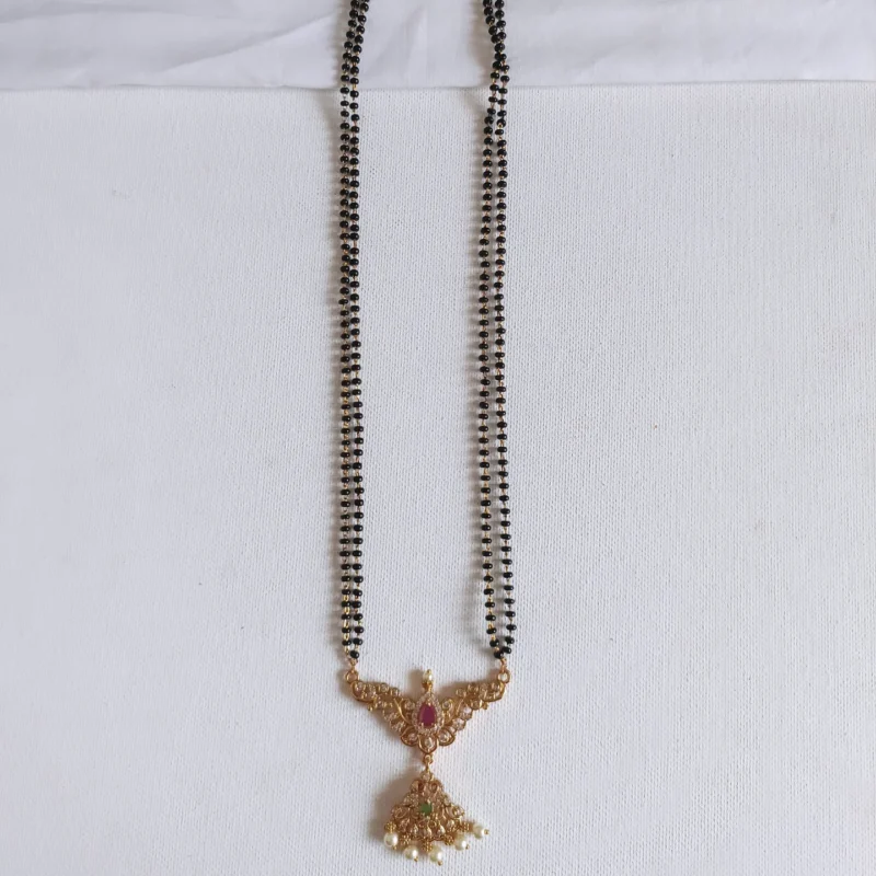 AD Stone Double Layer Mangalsutra