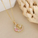 Butterfly Moon Pendant Necklace