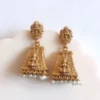 Gopuram Temple Jhumka Earrings