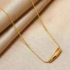Anti Tarnish Teardrop Pendant Necklace