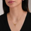 Gold-Plated-Anti-Tarnish-Stainless-Steel-Melting-Honey-Necklace