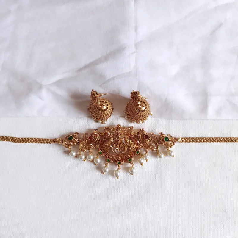 Lakshmi Peacock Choker Set