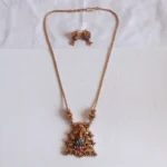 Meenakari Lakshmi Gopura Necklace Set