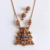 Traditional-Antique-Meenakari-Lakshmi-Gopura-Pendant-Necklace-Set