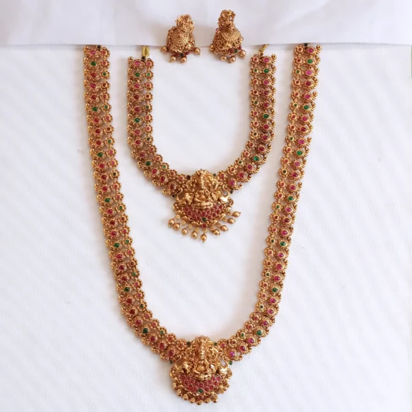 Temple Lakshmi Bridal Combo Set