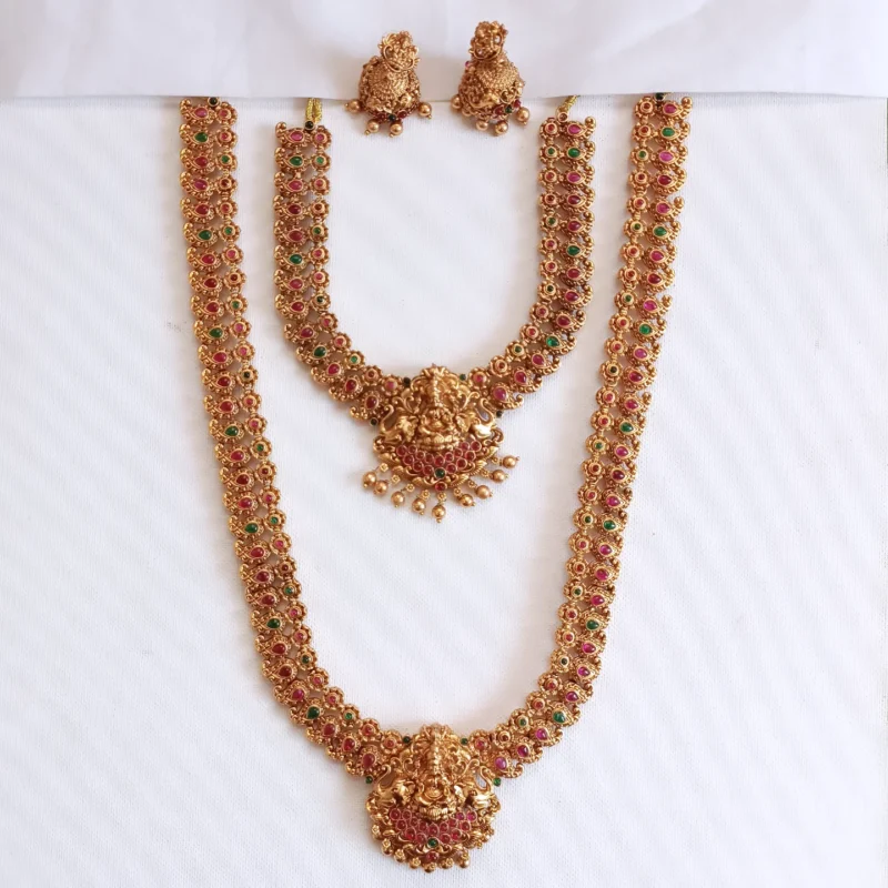 Temple Lakshmi Bridal Combo Set