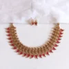Traditional-South-Indian-Antique-Red-Palakka-Mango-Necklace-Set