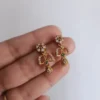 CZ Stone South Indian Drop Earrings